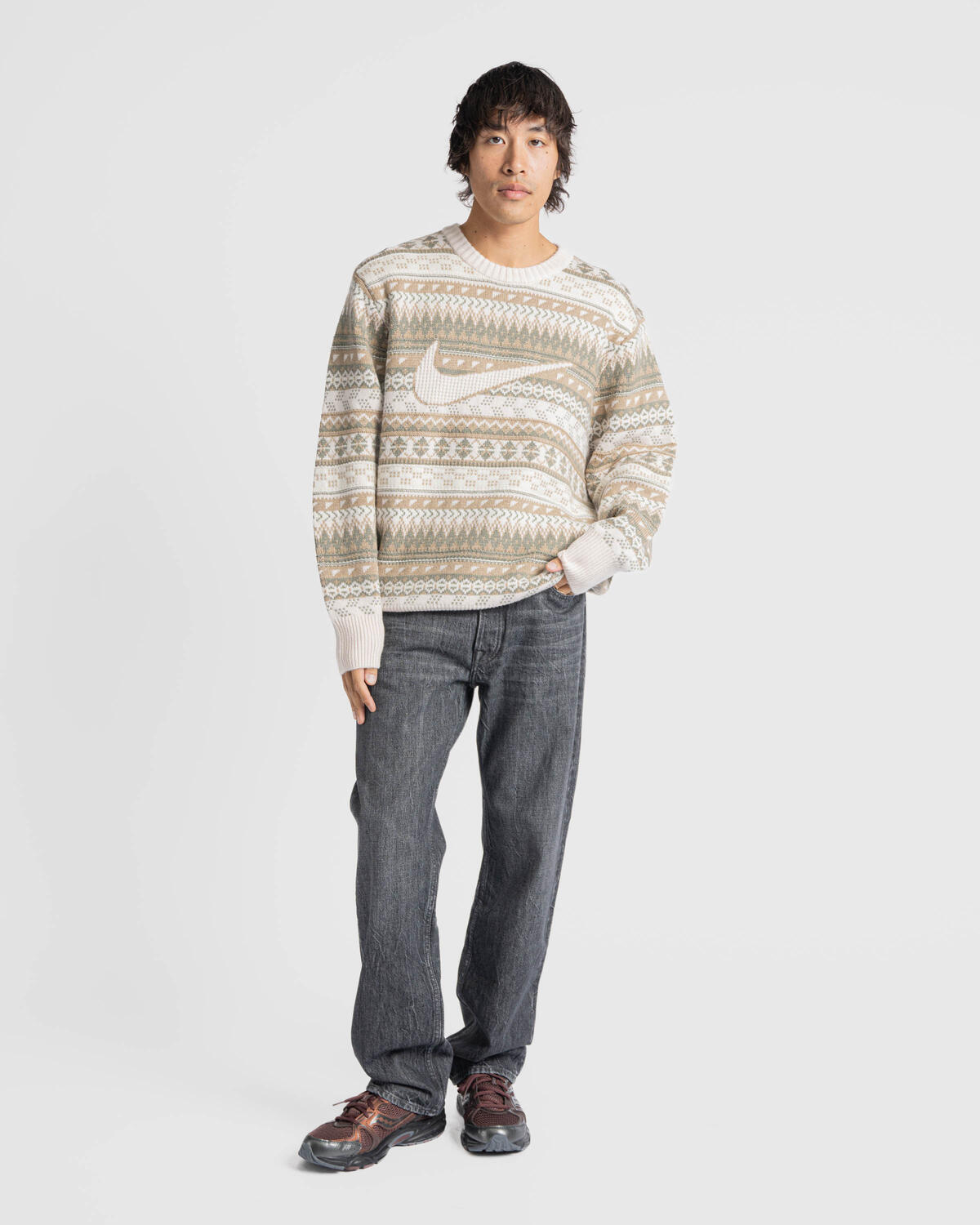 Nike FAIR ISLE CREW SWEATER | FZ0125-105 | AFEW STORE